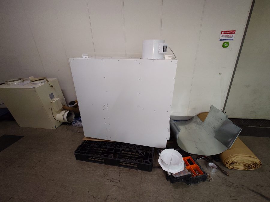 아파트전열교환기 시공 현장 - 아파트 전열교환기 교체 시공